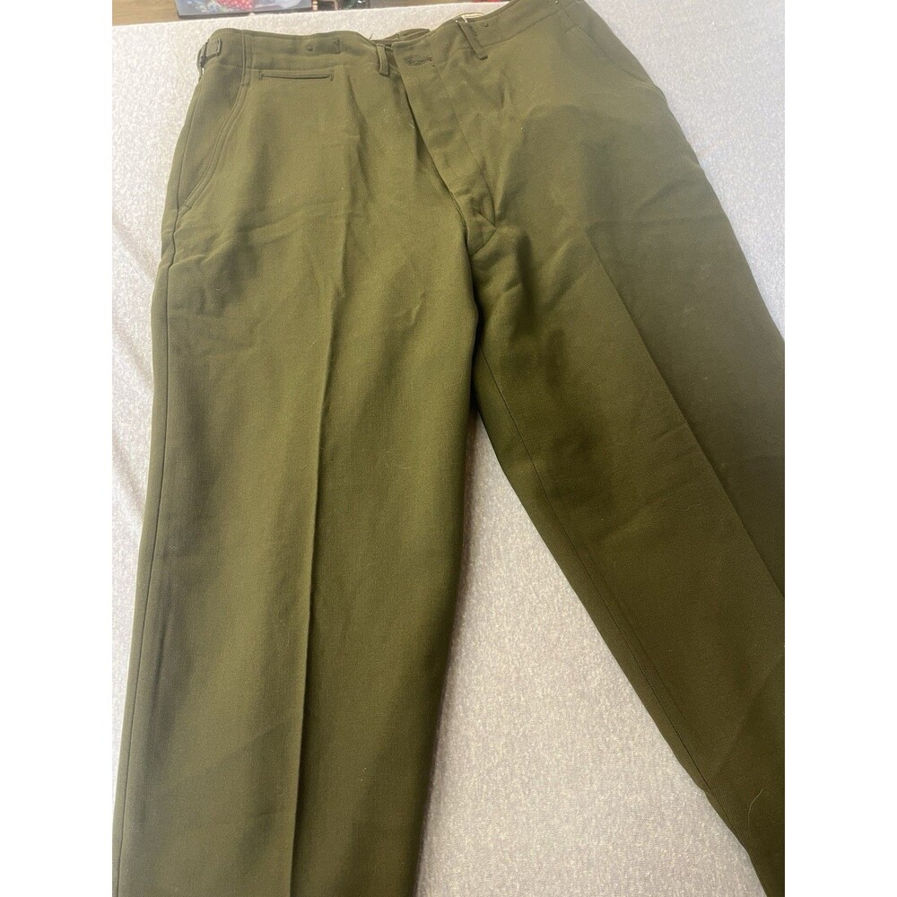 1950s US Army M-1951 Wool Field Trousers Military Pants Large Regular Olive Exc